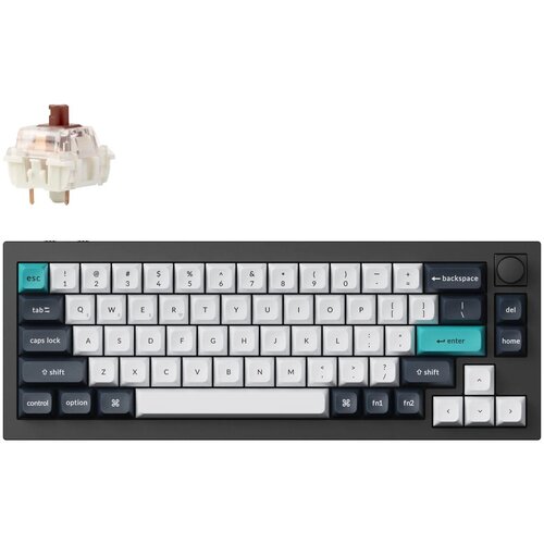 KEYCHRON Q2 Max QMK/VIA Brezžična Mehanska Tipkovnica, Bluetooth / 2.4 GHz, Brown Tactile Switch, US Layout, Q2M-M3, (21733263) Slike
