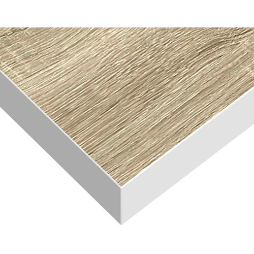  Plutajuća zidna polica boja hrasta i bijela 80x23,5x3,8 cm MDF Slike