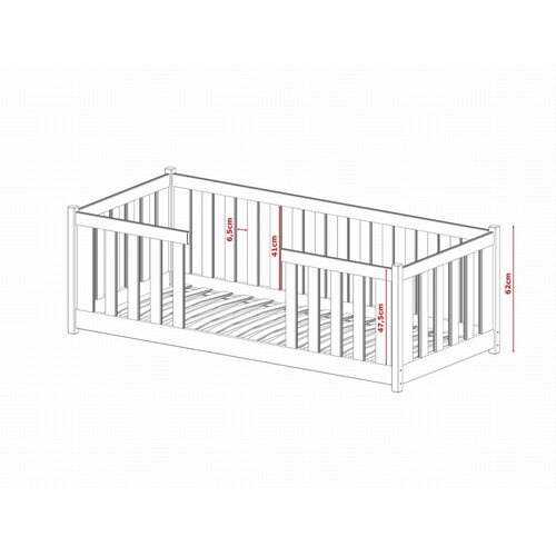  dječji krevet Fero - svijetlo drvo - 200*90 cm Slike