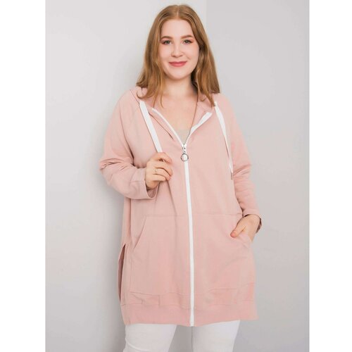 Fashion Hunters Dusty pink plus size hoodie Cene