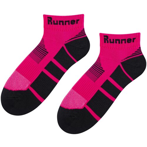 Bratex Ženske čarape D-902 crne | pink Slike