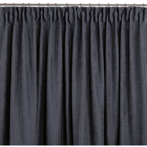  Curtain MILANA color graphite style classic transparent dragon tape 7.5 cm chenille 560x300 HOMEDE Cijene