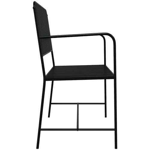  Vrtna klupa Crna 103,5 x 51,5 x 90 cm Čelik Slike