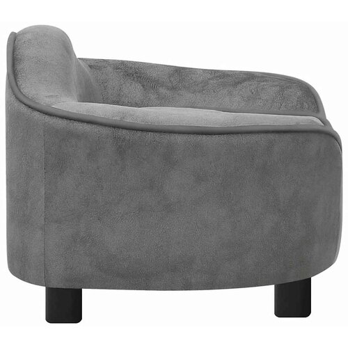 SOFA za pse siva 67 x 47 x 36 cm pli&amp;scaron;ana Slike