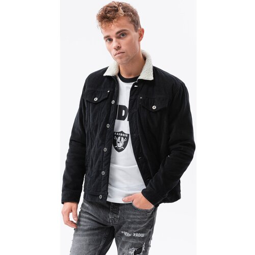 Ombre Pla&amp;scaron;či Mo&amp;scaron;ka prehodna jakna (C524BLACK) pisana Slike