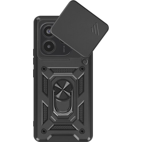 Oem Mayaxess, Ohišje za Redmi Note 14 5G Podporni obroč z zaščito kamere, Črna, (5000215731) Cene