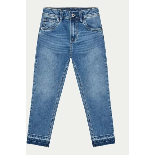 PepeJeans Jeans hlače Tapered Jeans Hw Jr PG201678 Modra Regular Fit