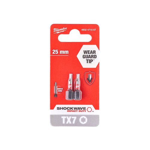 Milwaukee udarni bitsevi TX7 x 25mm 2 kom 4932471567 Slike