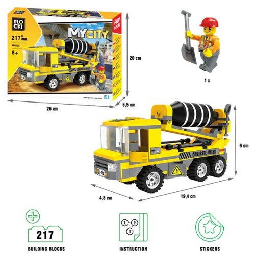 Blocki kocke kamion mešalica 217 delova Cene