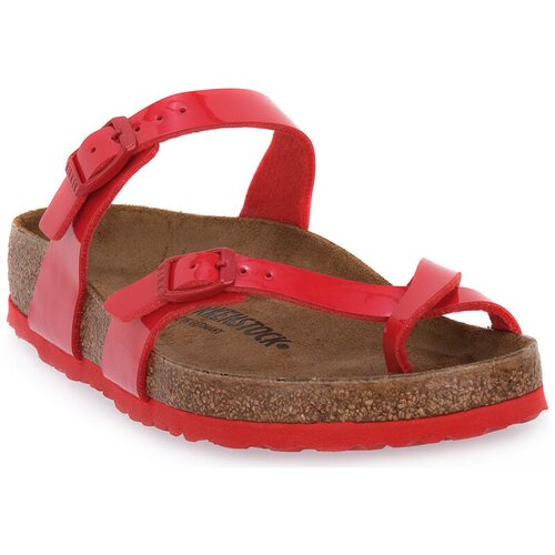 Birkenstock Natikači MAYARI PATENT CHERRY CALZ N Rdeča Slike