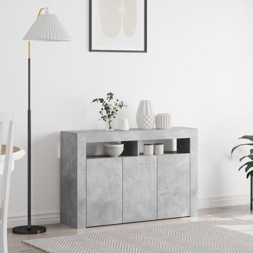 vidaXL Sideboard Sivi beton Inženjersko drvo 116 x 30 x 75 cm Pravokutni Cijene