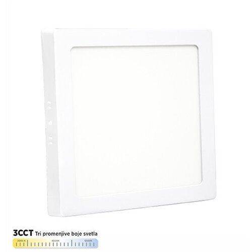 Mitea Lighting nadgradni kvadratni led panel beli 18W 3000~6500K M18NK-CCT Cene