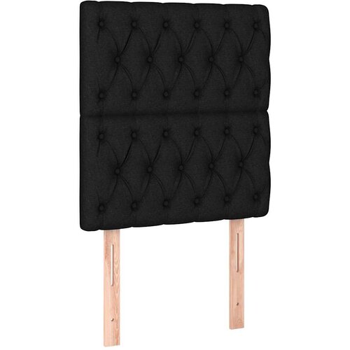  box spring s madracem LED crni 80 x 200 cm od tkanine Slike