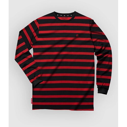 Loose Riders Austin Black Long Sleeve Tech Tee red Cene