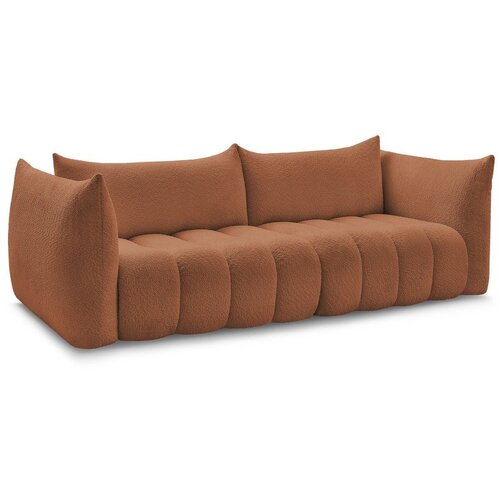 Bobochic Paris Narančasta sofa od boucl&amp;eacute; tkanine 286 cm Azra &amp;ndash; Slike