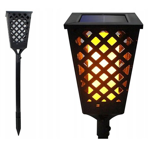  LED solarna lampa sa senzorom LED/0,6W/5,5V IP65 2000 mAh 107 cm crna Cene