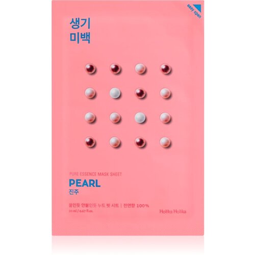 Holika Holika Pure Essence Pearl Sheet maska za posvjetljivanje 20 ml Slike