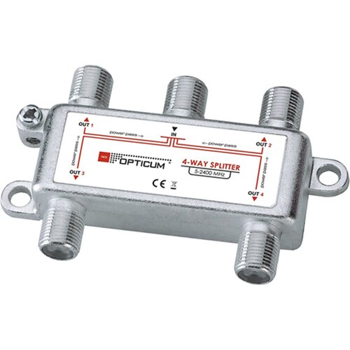 OPTICUM 4-vejni F-delilnik power pass Cene