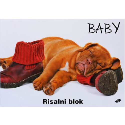 Elisa Risalni blok A3, 20 listni, 140 g, Baby kuža Cene