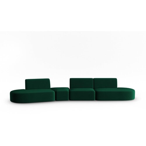 Milo Casa Zelena žametna sedežna garnitura levi kot 428 cm Paolo &amp;ndash; Slike