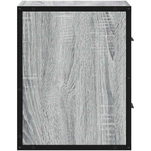  Zidni noćni ormarići 2 kom Sivi Sonoma 40x31x39,5 cm Siva Slike
