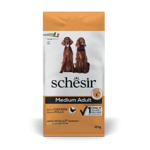 Schesir Dry Dog Medium Piletina &amp;ndash; Suva hrana za pse 12kg Slike
