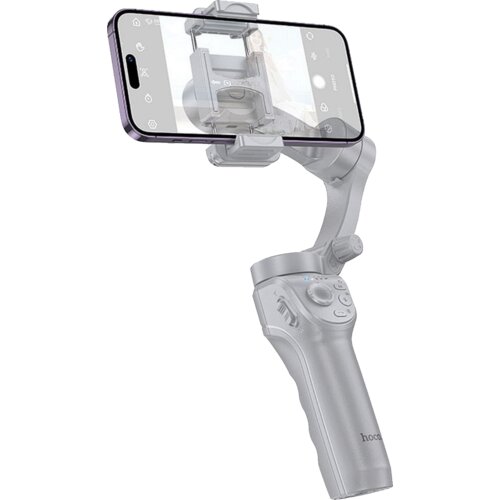 Hoco. Stabilizator za pametni mobitel Gimbal K24, Bluetooth, Sivi Slike