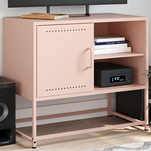 vidaXL TV ormarić ružičasti 68 x 39 x 60,5 cm čelični Cijene