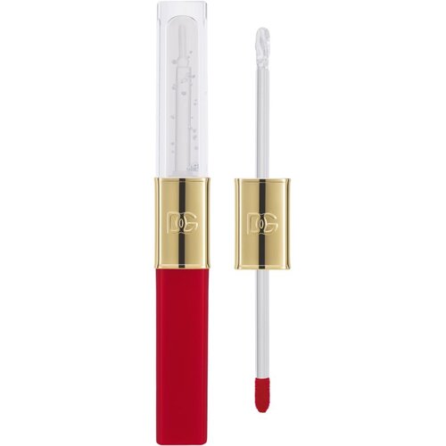 Dolce &amp;amp; Gabbana Make It Double! Lip Tint &amp;amp; Gloss Duo dugotrajni ruž i sjajilo za usne 2 u 1 nijansa 05 Cherry Jelly - Red &amp;amp; Clear Gloss 2x2 ml Slike