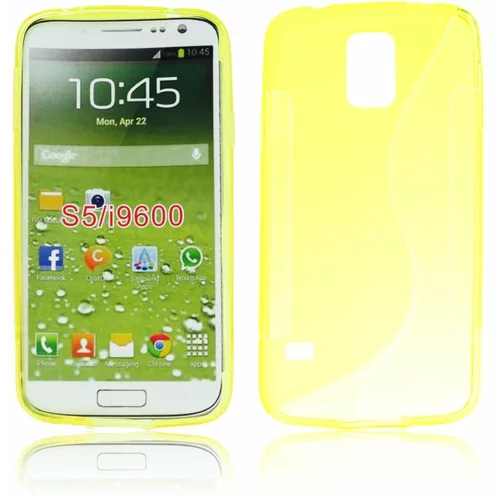  Gumijasti / gel etui S-Line za Samsung Galaxy S5 G900 / S5 Neo G903 - rumeni
