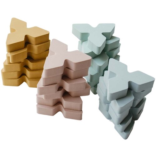 Moes® set igralnih oblik za sestavljanje trianglo pastel Cene