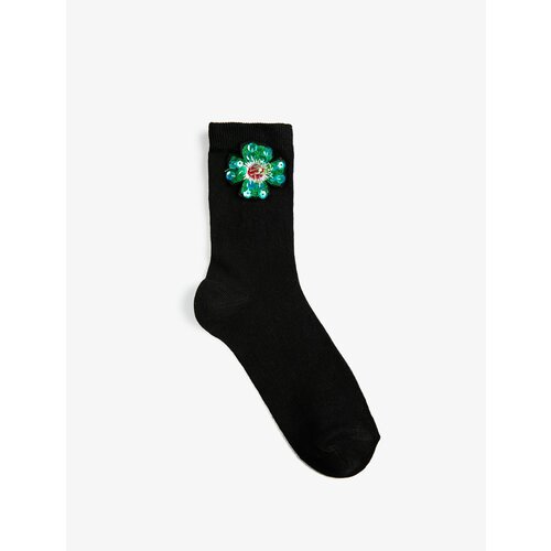 Koton Basic Floral Socks With Embroidery Detail Slike