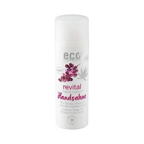 Eco cosmetics Krema za roke z bio grozdjem, hialuronom in bio oljem konopljinih semen Slike