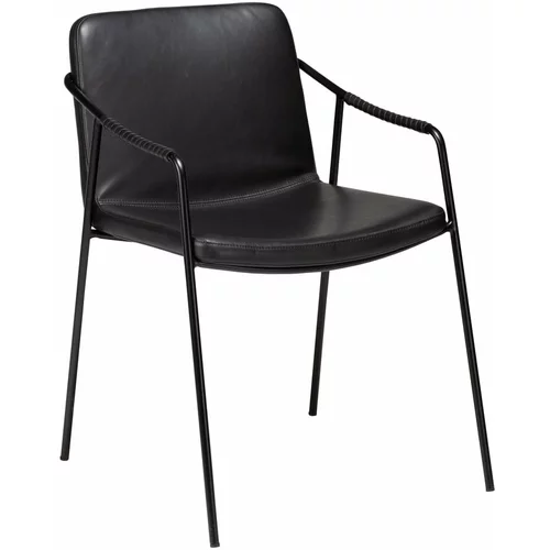 DAN-FORM Denmark Crna blagovaonska stolica od imitacije kože Boto
