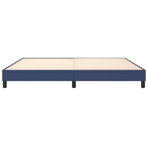 Okvir za krevet s oprugom plavi 200x200 cm od tkanine Slike