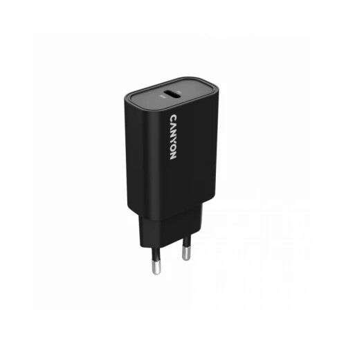 Canyon charger OnCharge 30CL Max Power 30W 1xPD EU Black ( CNE-CHA30CLB ) Slike