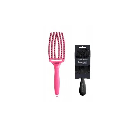  Četka za ra&amp;scaron;če&amp;scaron;ljavanje Olivia Garden Fingerbrush Kids Mini &amp;ndash; Black + Mars Red Slike