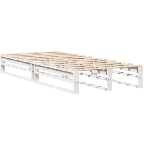 VidaXL Okvir kreveta bez madraca bijeli 100x200 cm konstruirano drvo Slike