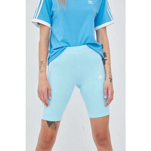 Adidas Kratke hlače za žene, s aplikacijom, srednje visoki struk Slike