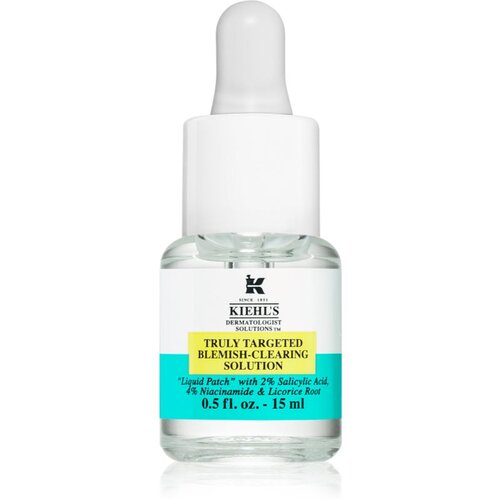 Kiehl&amp;#039;s Dermatologist Solutions Truly Targeted Blemish-Clearing Solution serum za aknasto kožo za ženske 15 ml Slike