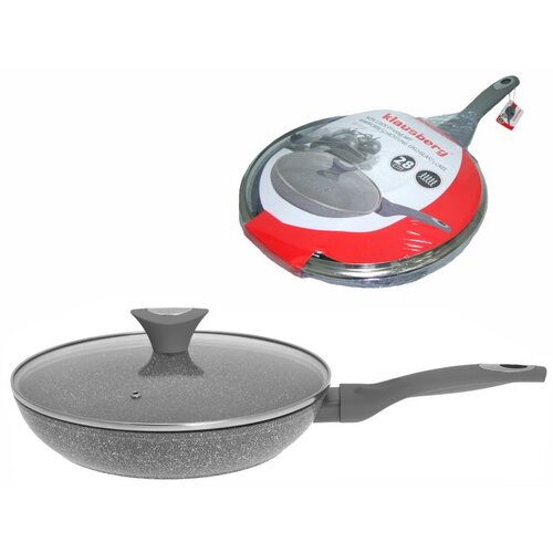 Klausberg ponev 28 cm s steklenim pokrovom in prevleko proti prijemanju, (21211813) Cene
