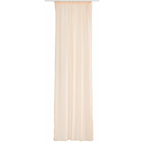 Mendola Fabrics Rožnato-oranžna prosojna zavesa 300x260 cm Voile – Mendola Fabrics