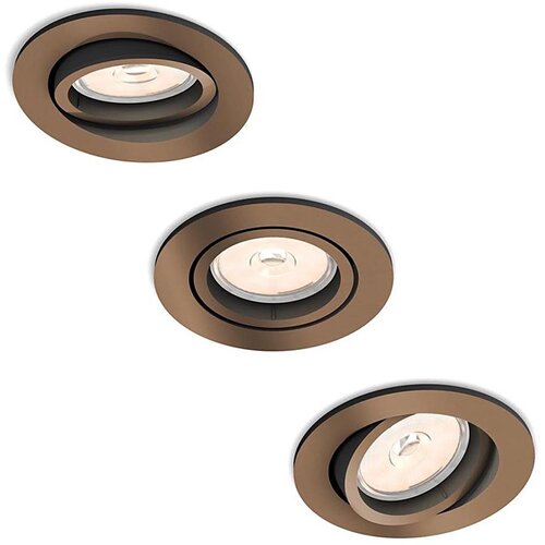 Philips 50393/05/PN - Komplet od 3 ugradne plafonske svetiljke DONEGAL 1xGU10/5,5W/230V Slike