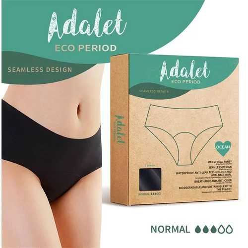 Adalet Eco Period Ocean Menstrual Panty Normal Black M
