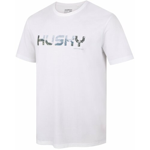 Husky Men's cotton T-shirt Tee Wild M white Cene