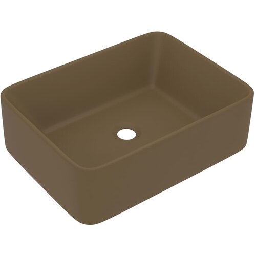 Maison Chic Razkošen Umivalnik - Kopalna umivalnik - Lavabo mat krem 41x30x12 cm keramičen, (21684997) Cene