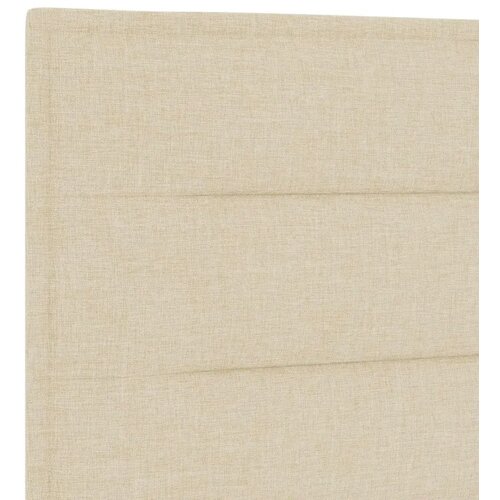  Boxspring krevet s madracem Krem 160 x 200 cm Tkanina - Krem 160 x 200 cm Dizajn linija Slike