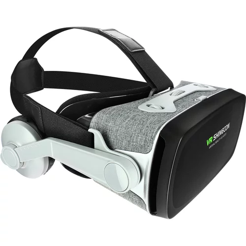 AVIZAR VR slušalke za pametni telefon, 3D navidezna resnicnost s potopnim avdio 3,5 mm prikljuckom - sive / crne, (20649902)