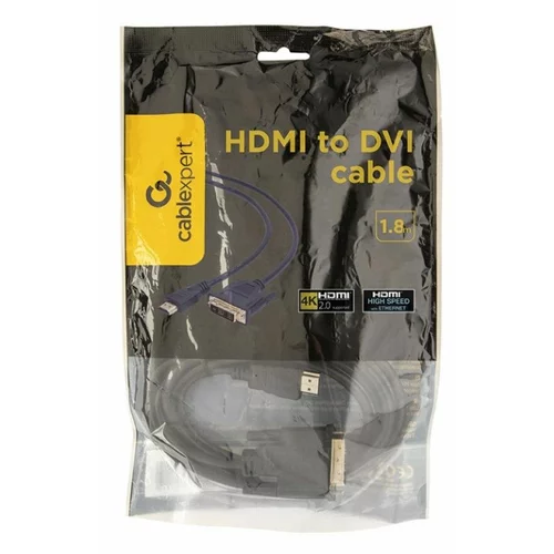 Gembird HDMI na DVI kabel 1,8m , pozlačeni kontakti