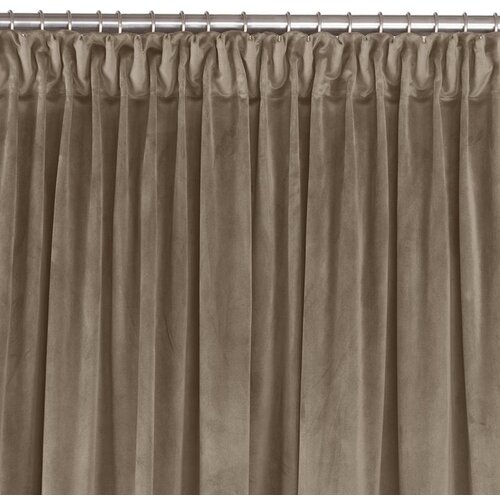  Curtain VILA color beige style classic transparent dragon tape 7.5 cm velvet 400x245 HOMEDE Cene